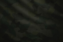 Dark Green Forest Military Camouflage Pattern On Waterproof Durable Mesh Material
