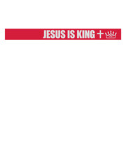 Wall Mural - jesus is king Zitat 