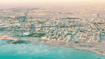 Sticker - Outskirts of Doha as seen from the airplane, Qatar