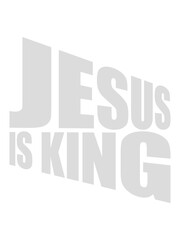 Poster - jesus is king Zitat 