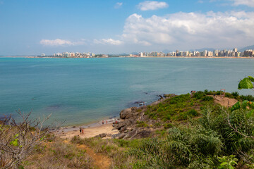 Praia da areia vermelha Guarapari região metropolitana de Vitória, Espirito Santo, Brasil