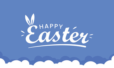 Sticker - Happy easter lettering