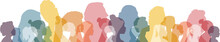 Women Of Different Ethnicities And Ages Stand Side By Side Together. Transparent Background.