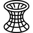 wormhole line icon