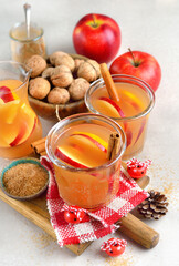 Wall Mural - Spicy festive apple cider