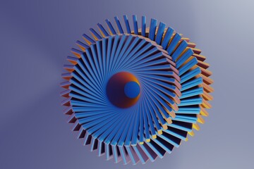 Fototapete - Beautiful Abstract colourful magic background. Starburst dynamic wave. 3d rendering illustration Background pattern for design..