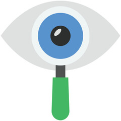 Sticker - Human Eye Flat Illustration