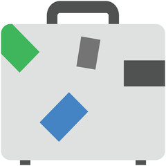 Sticker - Briefcase Flat Illustration