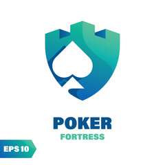 Wall Mural - Poker Fortress Logo