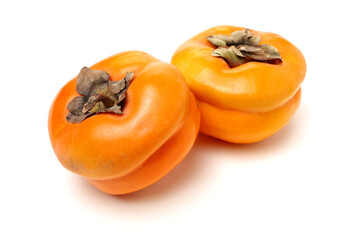 Sticker - persimmon on a white background