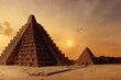 Maya Pyramide Tempel 2012 bei Sonnenuntergang
