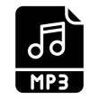 mp3 file format extension icon