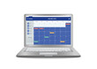 Calendar Planner Organization Management. Laptop Calendar Event Application On Screen. illustrator vector
