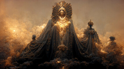 Wall Mural - Eldritch Godess Statue 7