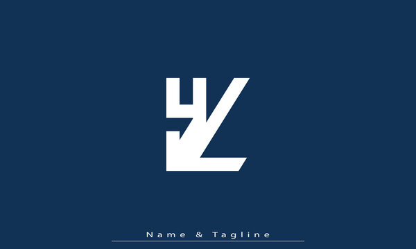 Alphabet letters Initials Monogram logo YL , LY