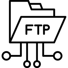 Wall Mural - Ftp Icon