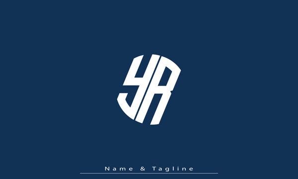Alphabet letters Initials Monogram logo YR , RY