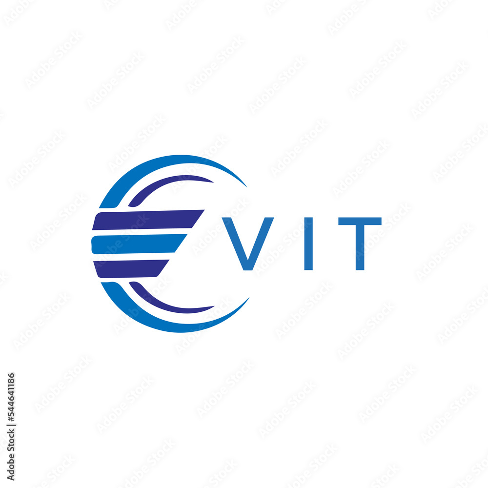 VIT letter logo. VIT blue image on white background. VIT vector logo design for entrepreneur and business. VIT best icon.