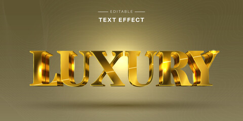 Poster - 3D Metallic Luxury Text Effect