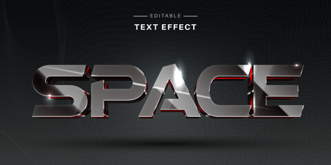 Poster - 3D Metallic Luxury Text Effect