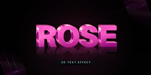 Poster - 3D Metallic Luxury Text Effect
