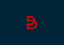 Initials Letter B Logo Design Vector Illustration Template