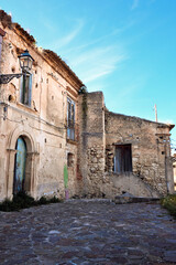 Poster - ruin in the historic center of zungri Calabria Italy