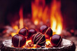 Chestnuts roasting by a fire