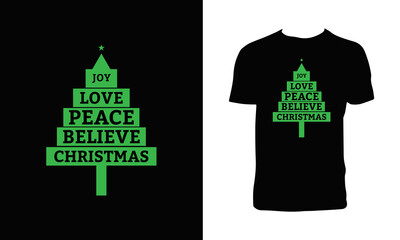 Wall Mural - Christmas Vector Tee Design 