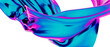 Leinwandbild Motiv Abstract line fluid colors backgrounds. Trendy Vibrant Fluid Colors. 3d render