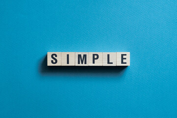 Wall Mural - Simple - word concept on cubes