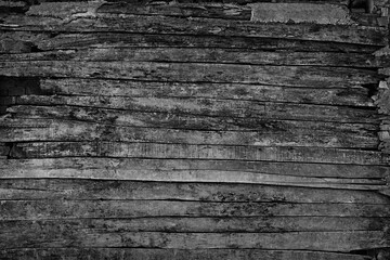 Poster - old wooden dark texture background, close-up.