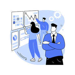 Poster - Scope definition isolated cartoon vector illustrations.