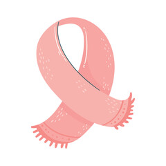 Sticker - pink scarff winter clothes accessory