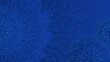Modern elegant luxury blue mandala pattern background