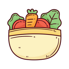 Sticker - bowl with vegetables