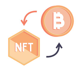 Wall Mural - NFT and bitcoin