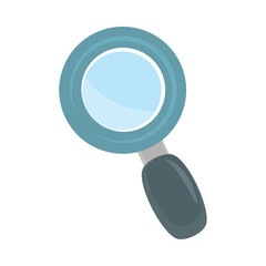 Sticker - magnifier icon isolated