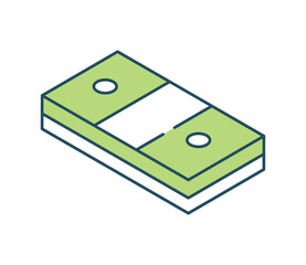 Poster - money isometric icon