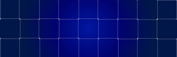 Wall Mural - Net texture pattern on blue gradient background. Net texture pattern for backdrop and wallpaper. Realistic net pattern with white squares. Geometric background, vector illustration