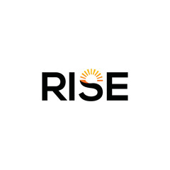 Wall Mural - Rise wordmark logo