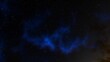 © ANDREI - Cosmic background with a blue purple nebula and stars
