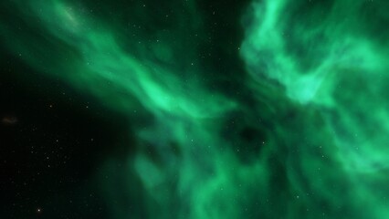 nebula gas cloud in deep outer space, science fiction illustration, colorful space background with stars 3d render
