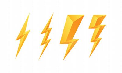 Wall Mural - lightning icons