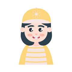 Poster - cute girl with sport cap