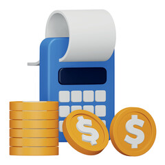 Poster - Accounts payable 3d rendering isometric icon.
