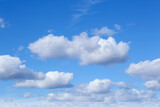 Fototapeta Na sufit - Picturesque blue sky with white clouds on sunny day
