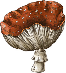 Amanita Mushroom Transparent PNG