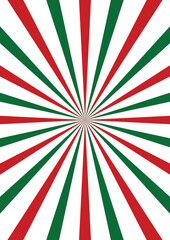 Wall Mural - sweet red green white candy abstract spiral background. christmas celebration holiday design. vector