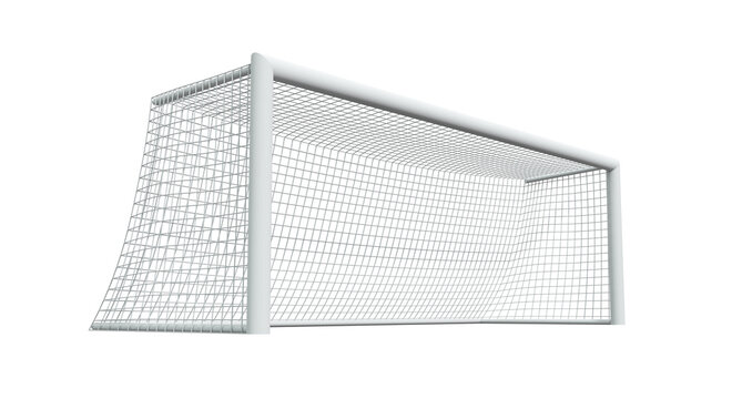 But de football sur fond transparent - rendu 3D
